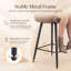360°Swivel Upholstered Bar Stools with Iron Frame-1771031317
