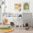 Wood Low Loft Bed with Ladder, ladder can be placed on the left or right-1155783025-1155783026