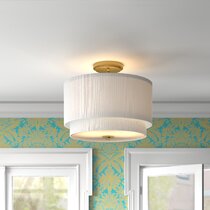 22+ Scalloped Semi Flush Mount Light