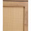 Armoire à chaussures avec portes en rotin, armoire de rangement à chaussures à 5 niveaux avec tablettes ouvertes