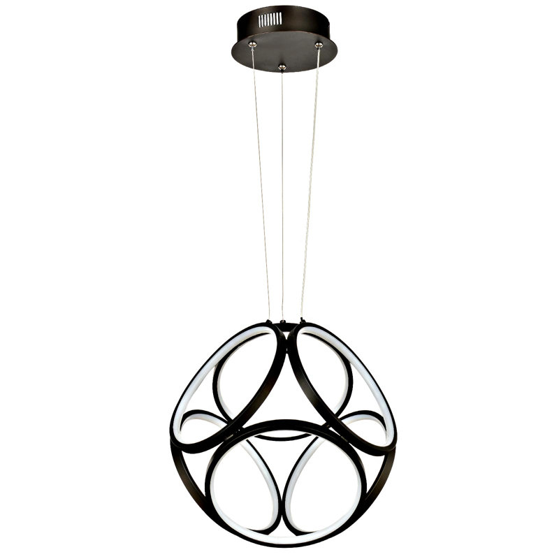 Oka - Light Black Sphere Pendant