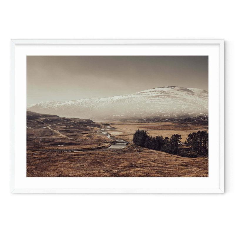 Highlands écossais, H 34,5 po x l 47,5 po, Blanc