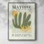 Matisse CCLxxviii, reproduction d'art encadrée - bois massif