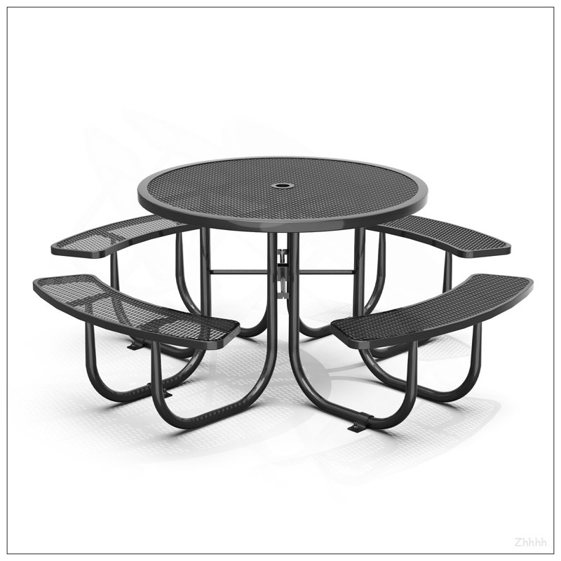 Table de pique-nique 46 po avec trou pour parasol