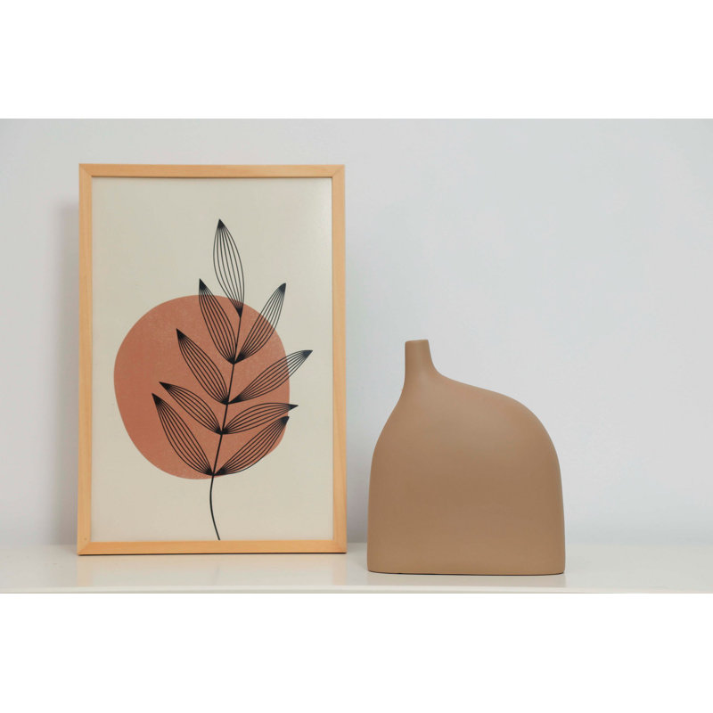 Cyna Ceramic / Porcelain Table Vase, Taupe