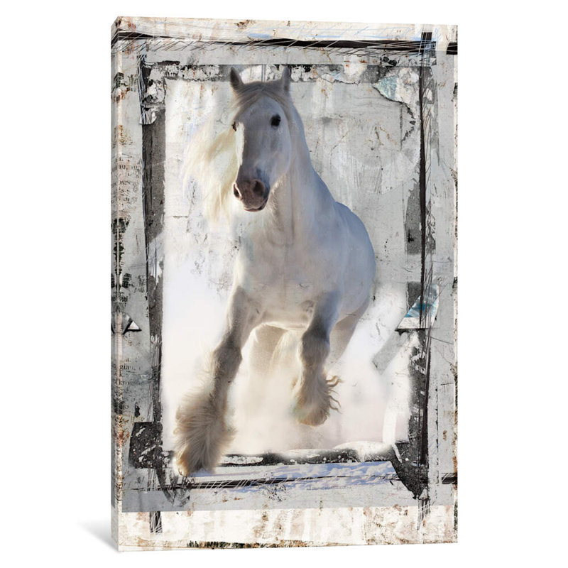 Mustang Makarova by Luz Graphics - Wrapped Canvas Print, 101.6 cm H x 66.04 cm W x 1.91 cm D