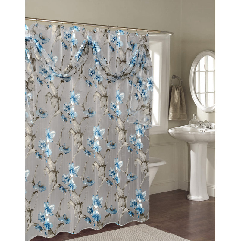 Janette Floral Shower Curtain