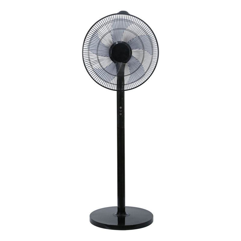 16" Oscillating Standing Floor Fan with Remote Control Timer Adjustable Tilt 12 Speeds Setting