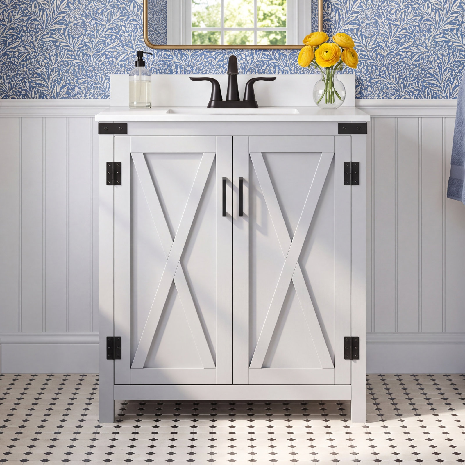 Slayton 30 " Single Bathroom Vanity, Gray
