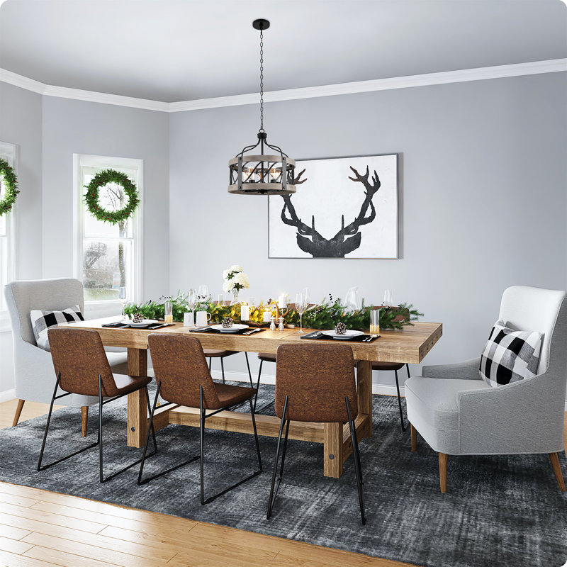 Kipton 5 - Light Dimmable Drum Chandelier