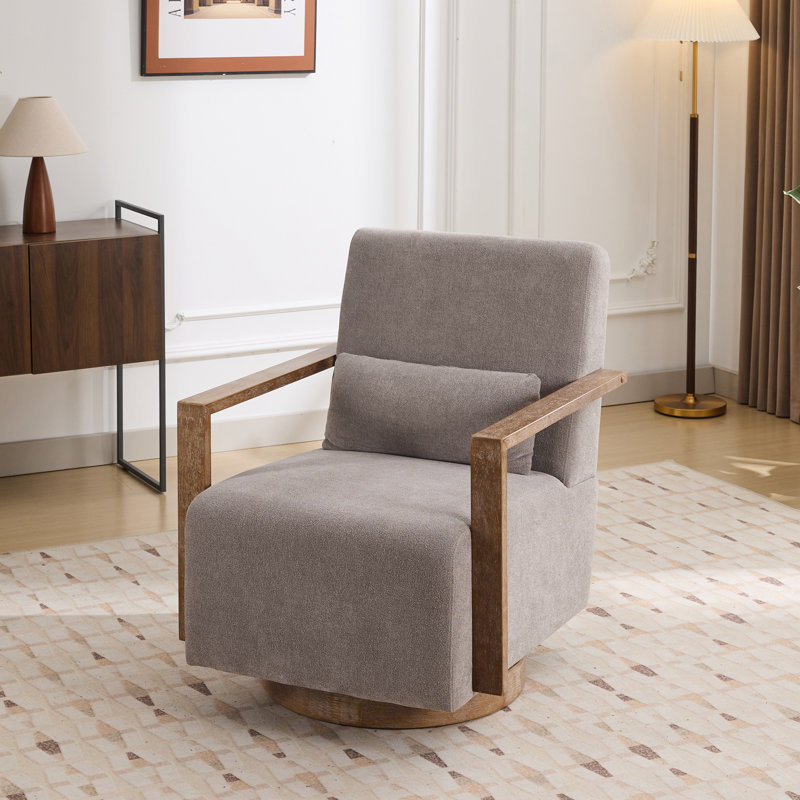 Fauteuil Ahmid, Polyester gris