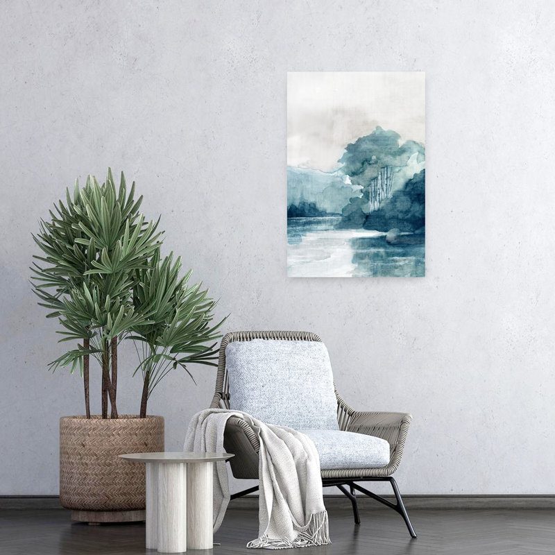 Misty River And Distant Hills II by PI Studio - Wrapped Canvas Print, 60.96cm H x 40.64cm W