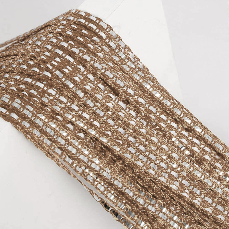 Argonne Semi Sheer Curtain Single Panel, Light Brown