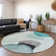 Premium Machine Washable Cerrito Amf547 Teal Rug
