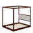 Arison Queen Size Wooden Canopy Platform Bed