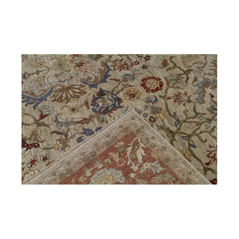 Oriental Area Rug in Camel/Red/Gray