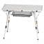 Couche de maille pliante en aluminium pour table de camping