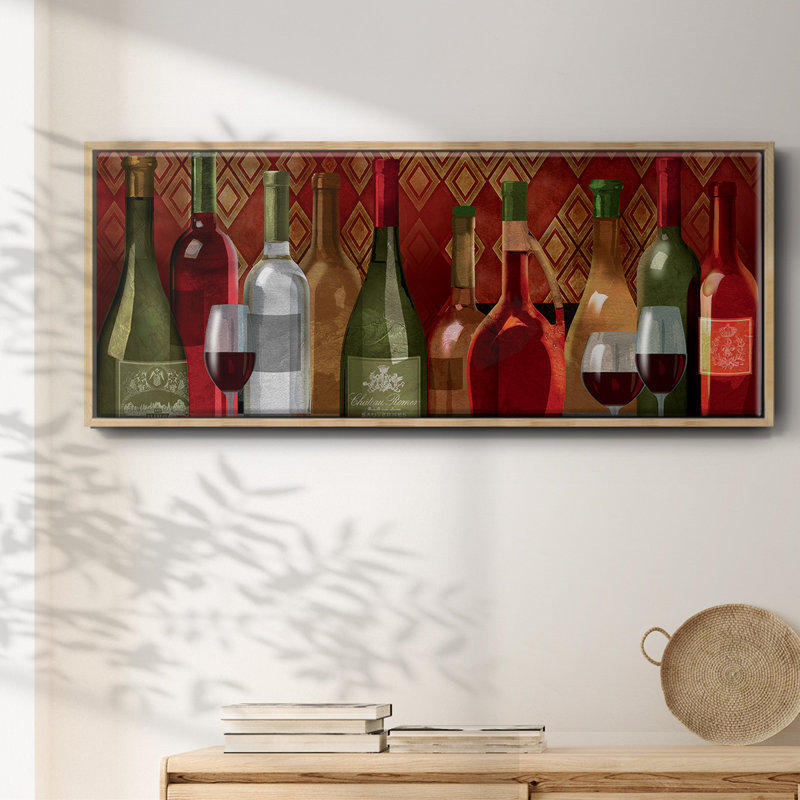 Dégustation de vin - Toile encadrée
