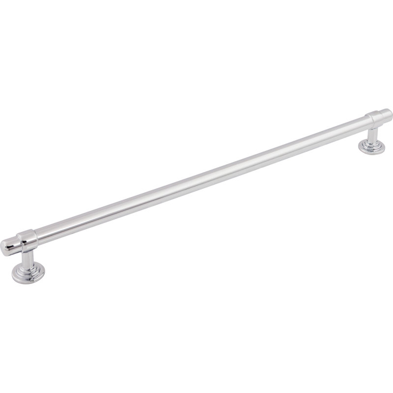 Ellis 5 1/16" Center to Center Bar Pull, 12" Center to Center, Polished Chrome