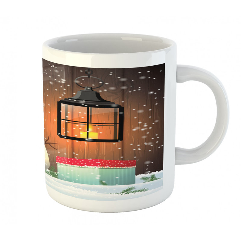 Grande tasse à café bonhomme de neige