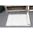 Handwoven White Turkish Rug with Flat Kilim Weaving and Pattern for Small Entry Spaces in Hemp Material