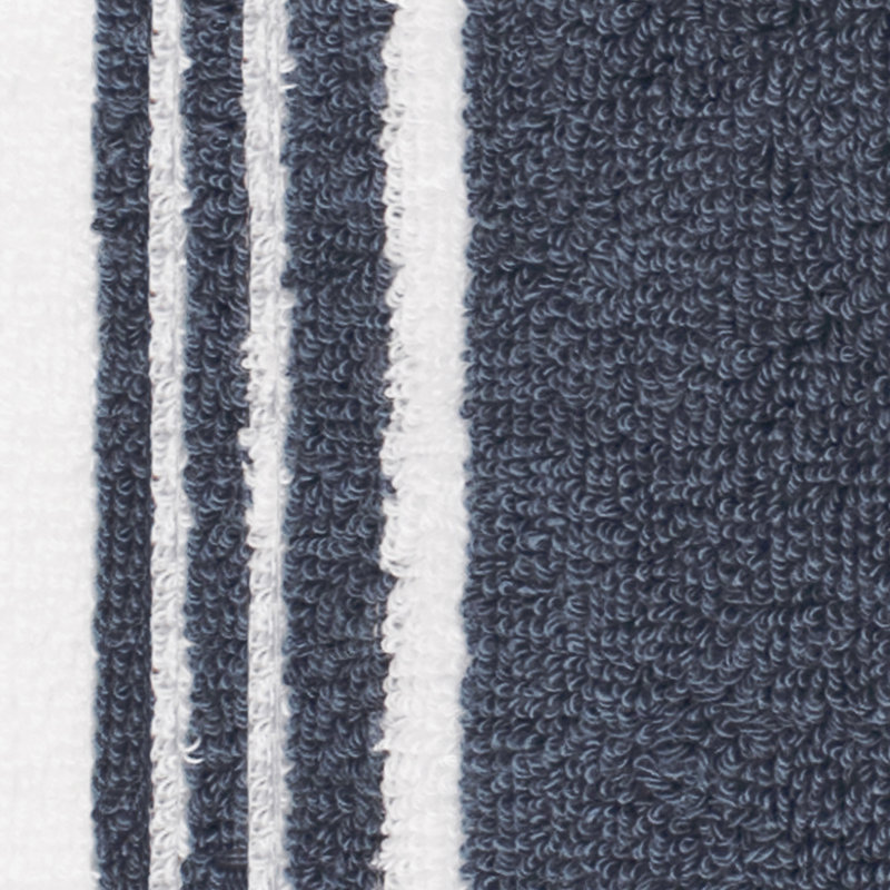 Dual Striped Tea Towel, Indigo