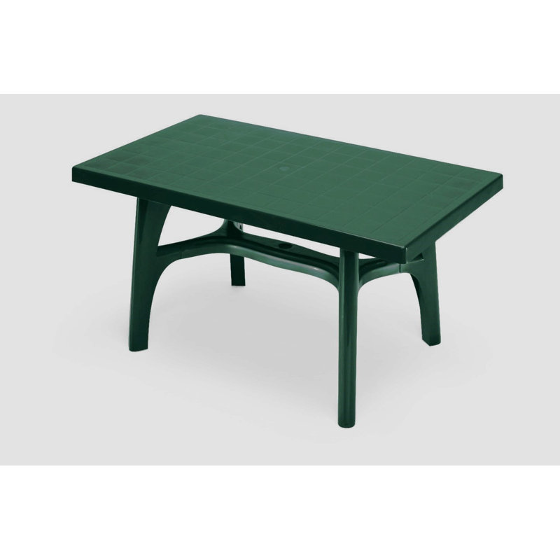 Pippin Rectangular Outdoor Dining Table , 140cm cm W 80cm cm D, Forest Green