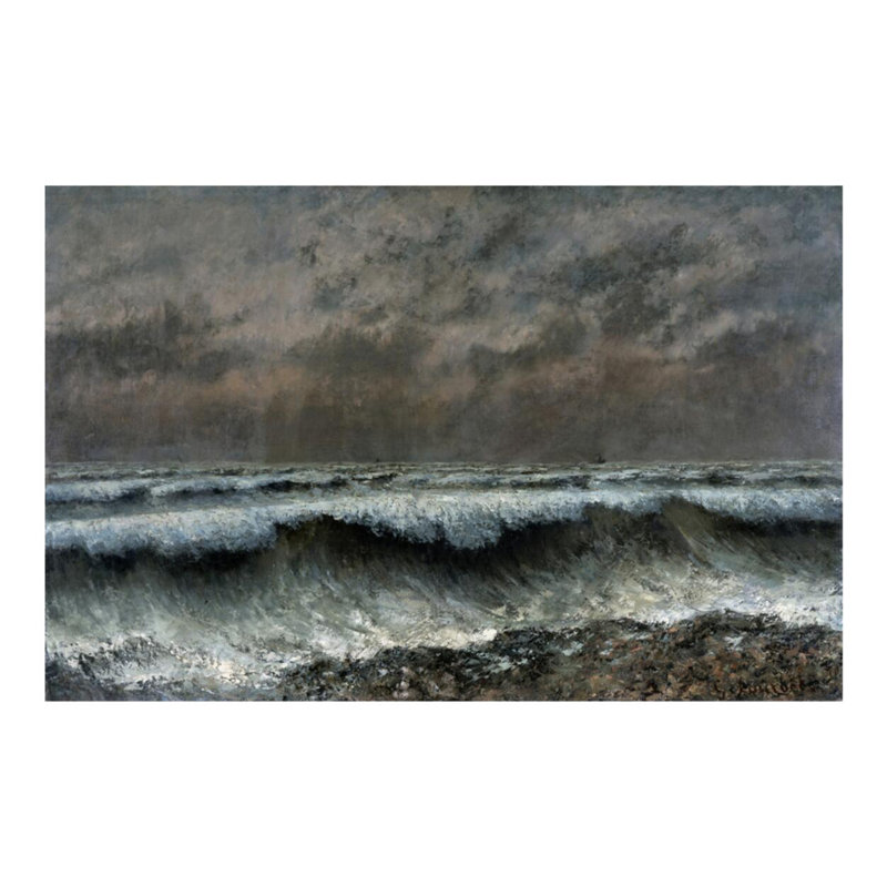 The WaveGustave Courbet, estampe numérique, H 16 po x l 20 po