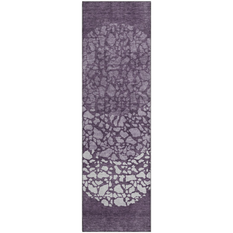 Premium Machine Washable Cerrito Eggplant Rug