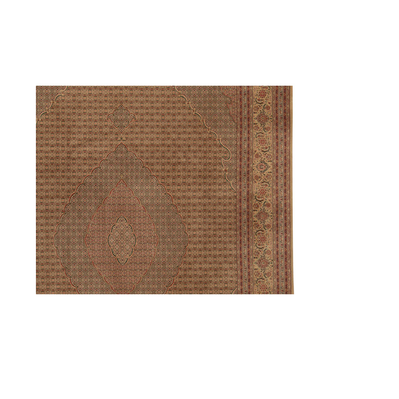 Hand-Knotted High-Quality Gold Area Rug