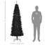 Arbre de Noël 7 pi avec sapin de Noël artificiel non éclairé avec branches réalistes, sapin de Noël avec 818 pointes, noir