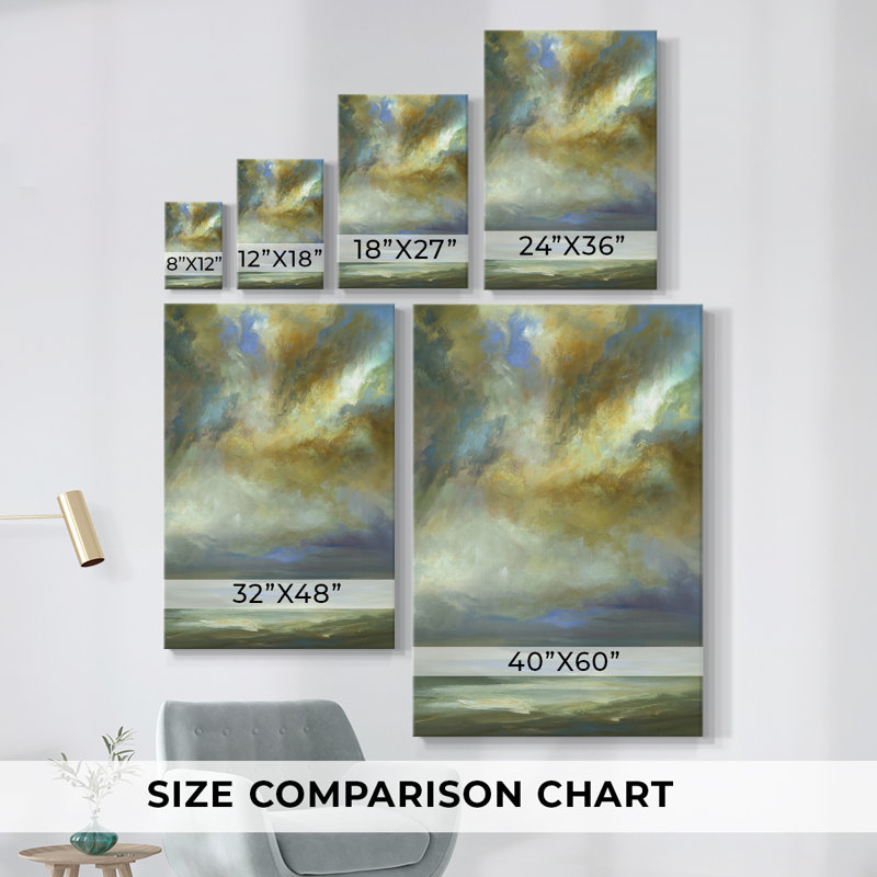 Breaking Clouds -Gallery Enveloppé Cavas, H 18 po x l 12 po