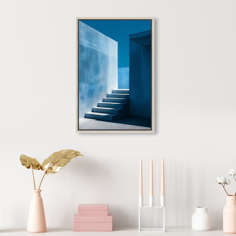 Deep Ocean Walls II Print by Oliver Gal, 55"H x 37"W, Silver Floater Frame