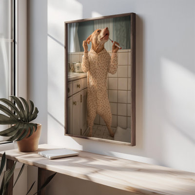 Elegant Decorative Framed MDF Painting, 19.7 x 27.6 x 0.1 inches | 100% MDF with 3 mm Thickness, 100% Spruce Frame | UV Printed Artwork Perfect for Living Room, Bedroom & Office Decor, Stylish & Durable Design