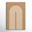 The Novogratz Polyester Geometric Living Room Framed Wall Art with Tan Layered Arch