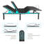 King Size Bed Adjustable Base - Quick Assembly, 12" Legs, Comfort Solution For Foldable Design, Wireless Speaker Feature
