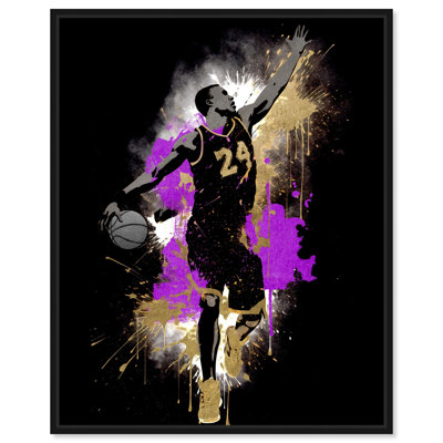 Basketball Player Splatter Jersey Inspire Artwork by Notoriart