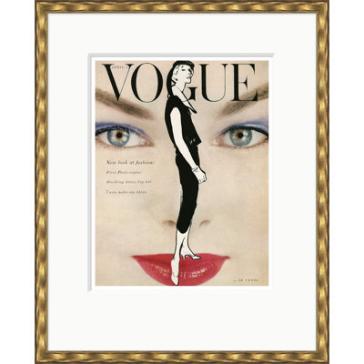 Couverture de Vogue, Veronica Von Hagen, Erwin Blumefeld, 1 avril 1954