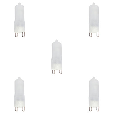 75 Watt T4 Halogen Dimmable Light Bulb, Warm White (2900K) G9/Bi-Pin Base