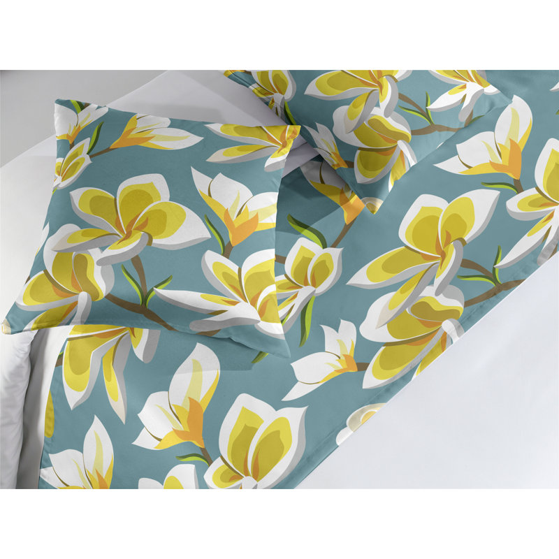 Ensemble de chemin de lit Ambesonne Plumeria, Grand lit