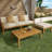 GRENADA L Shape 3Pcs Acacia Sectional Patio Sofa Set