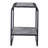 Concrete gray and black 1-layer side table