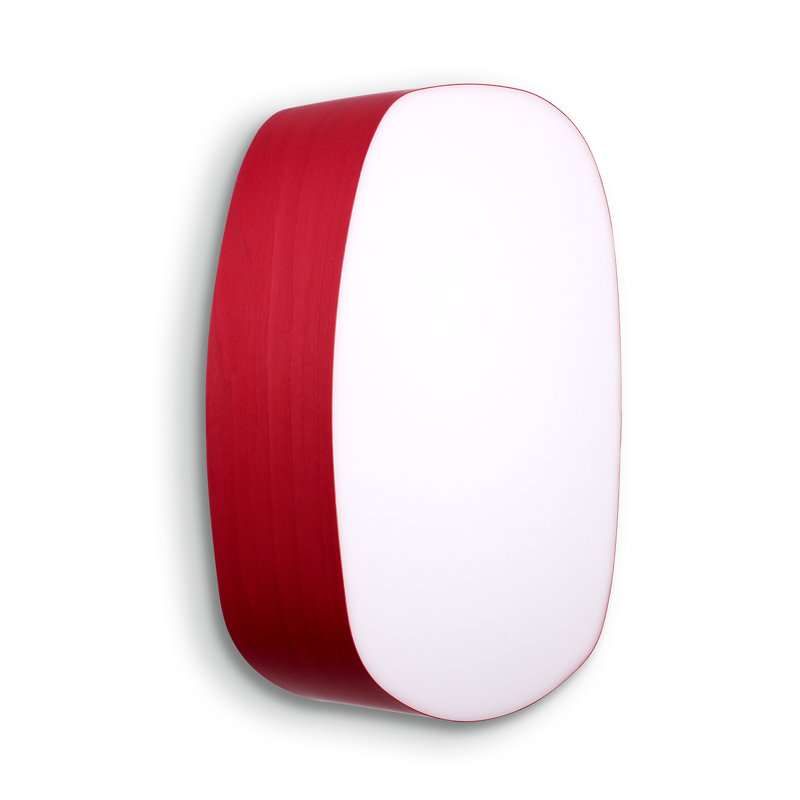 Guijarro 1 - Light Flush Mounted Sconce, Red, GX53 Base