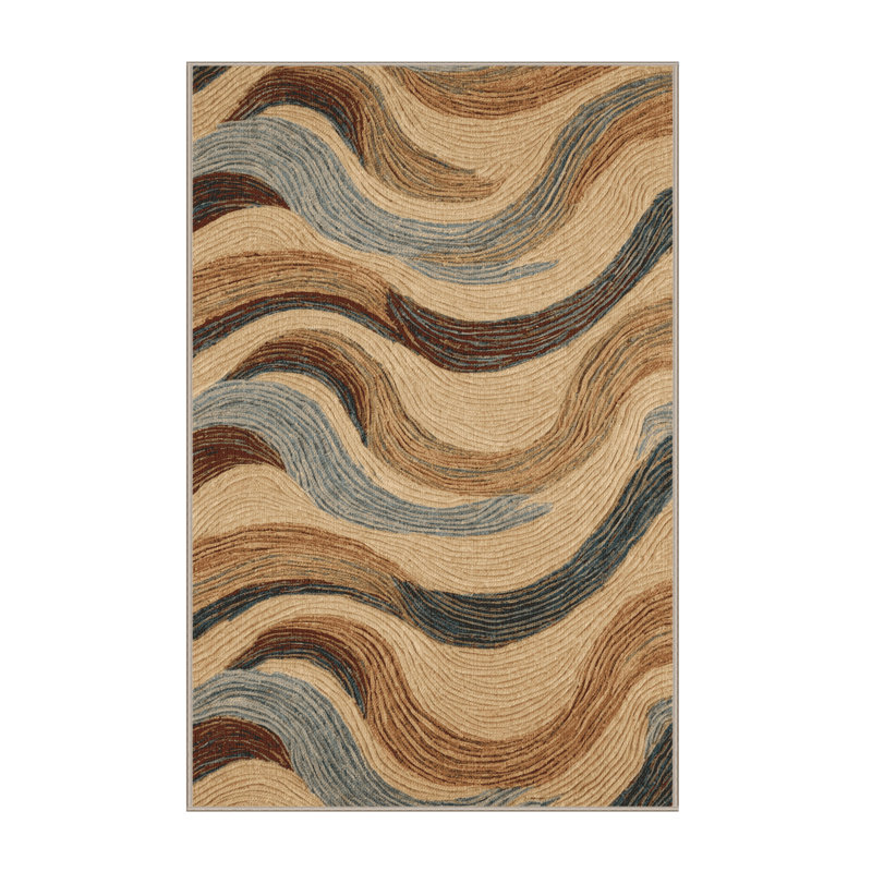  Tapis lavable Mille feuille Desserts, Rond 5 pi