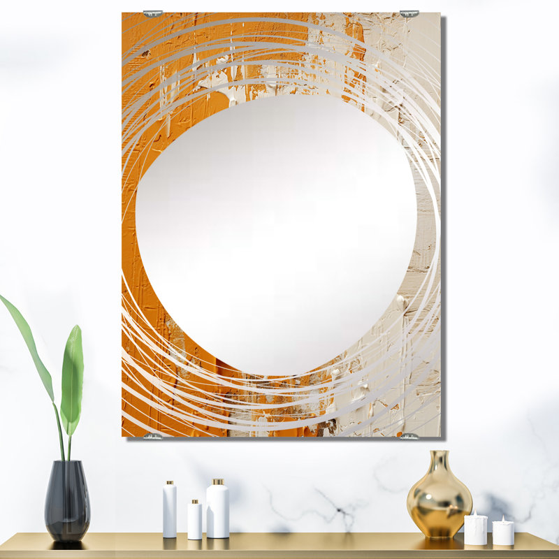 Bal - Miroirs muraux décoratifs à collage abstrait MIR131692, 40 po x 30 po