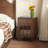 23"H Traditional Solid Wood Nightstand with Fluted Glass Door, Drawer-Left-102430247-102430244