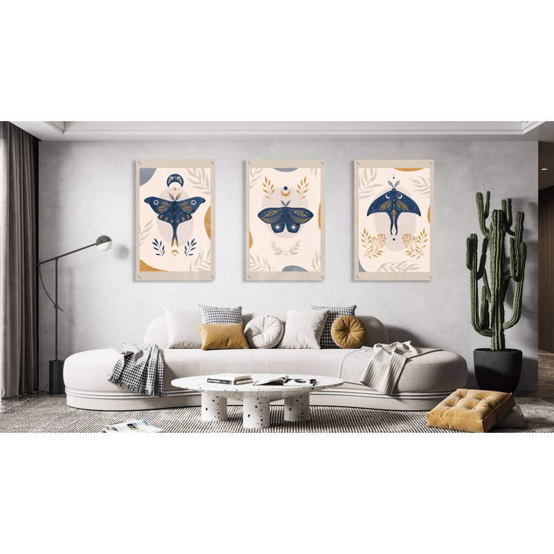 Vintage - ensemble de 3 reproductions sans cadre