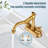 Centerset and Mounting / Installation Required 2 -handle Bathroom Faucet with Drain Assembly