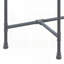 Table de canapé avec plateau en verre trempé et structure en forme de tuyau d'eau - gris sable, capacité de 70 lb