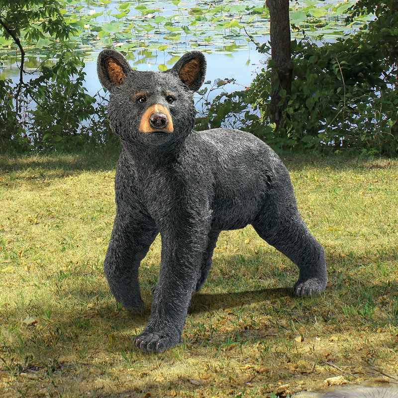 Statue d'ours noir Snooping Cub